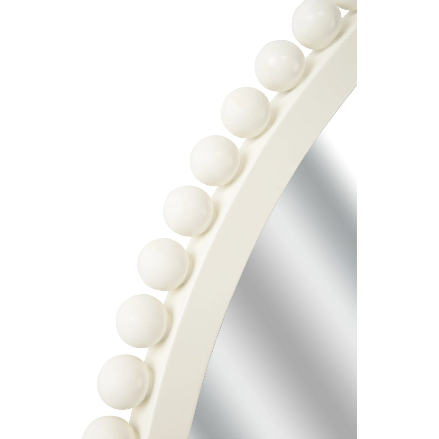 004 SI-2105754 | Closeup | Tacna Mirror by Chelsea House in cream, clear, plain. Made from wood/mirror in a modern style.