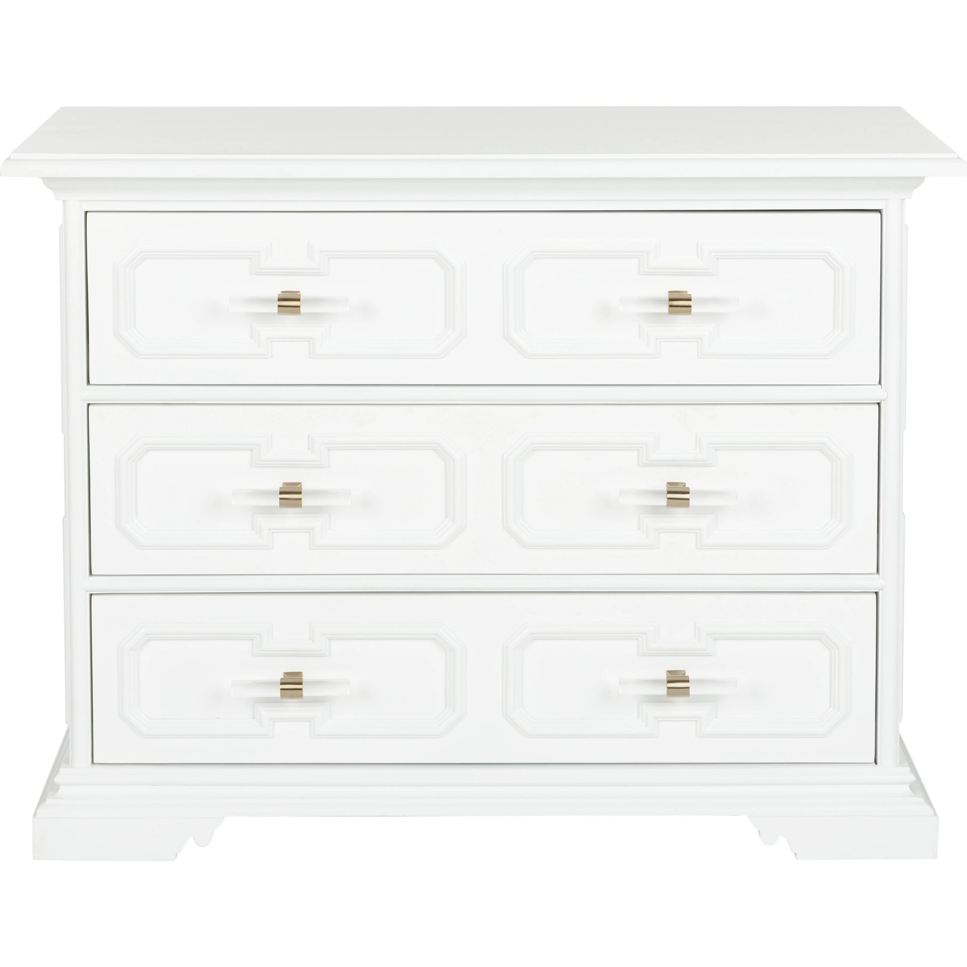 River Street Chest by Chelsea House in white. Made from wood in a traditional style.