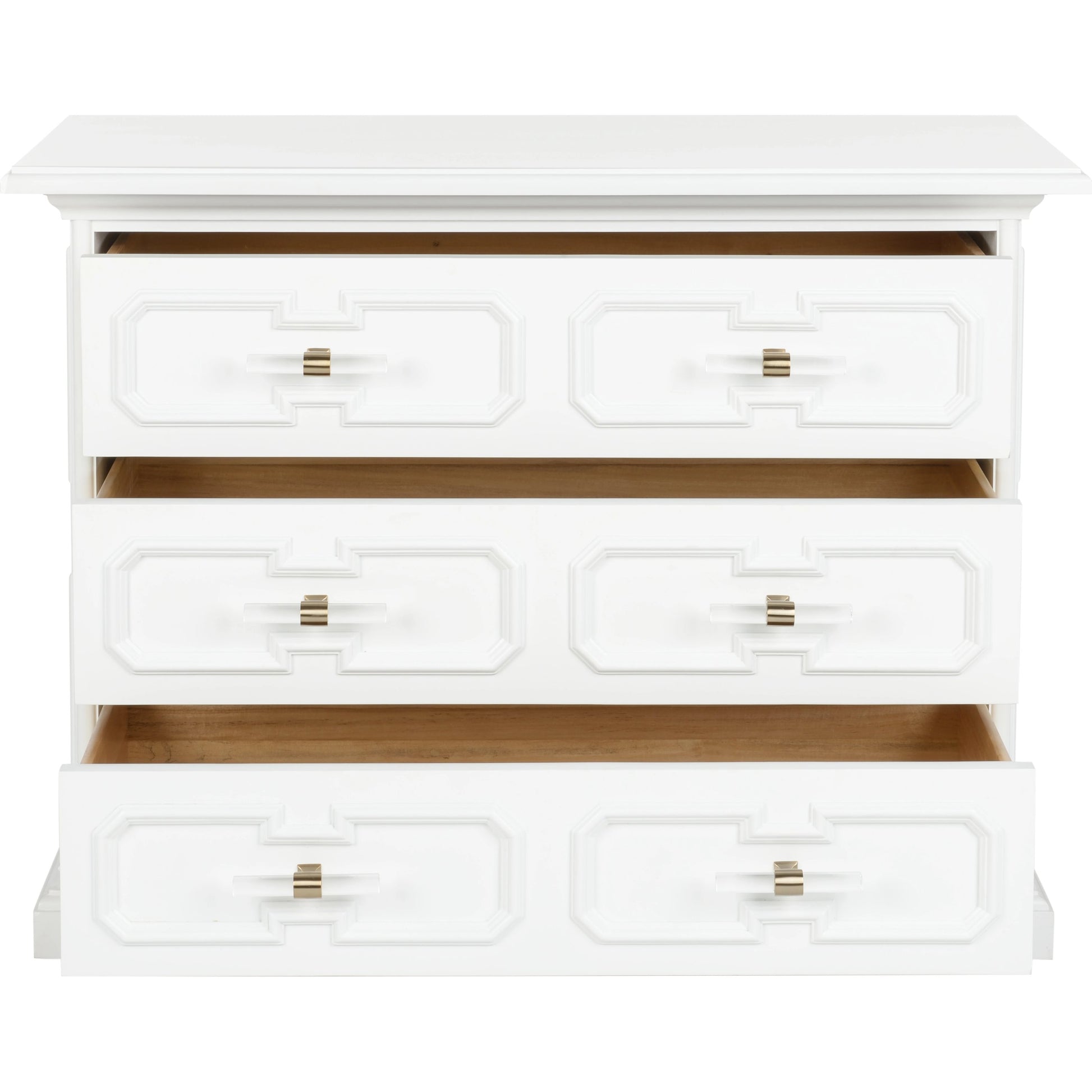 River Street Chest by Chelsea House in white. Made from wood in a traditional style.