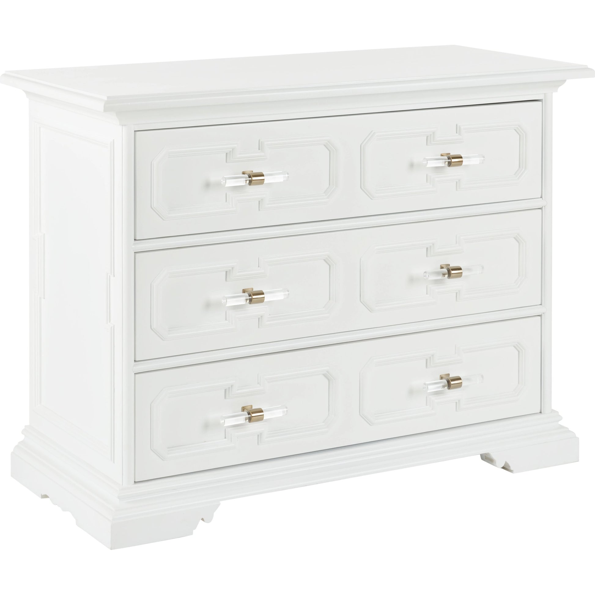River Street Chest by Chelsea House in white. Made from wood in a traditional style.