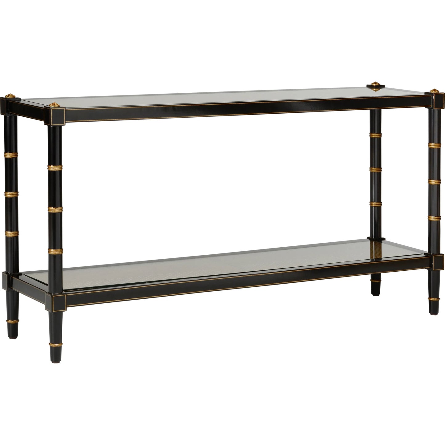 009 SI-2105760 | Additional Silo | Conner Cane Console by Chelsea House. Made from poplar caned panels, glass top in a coastal style.