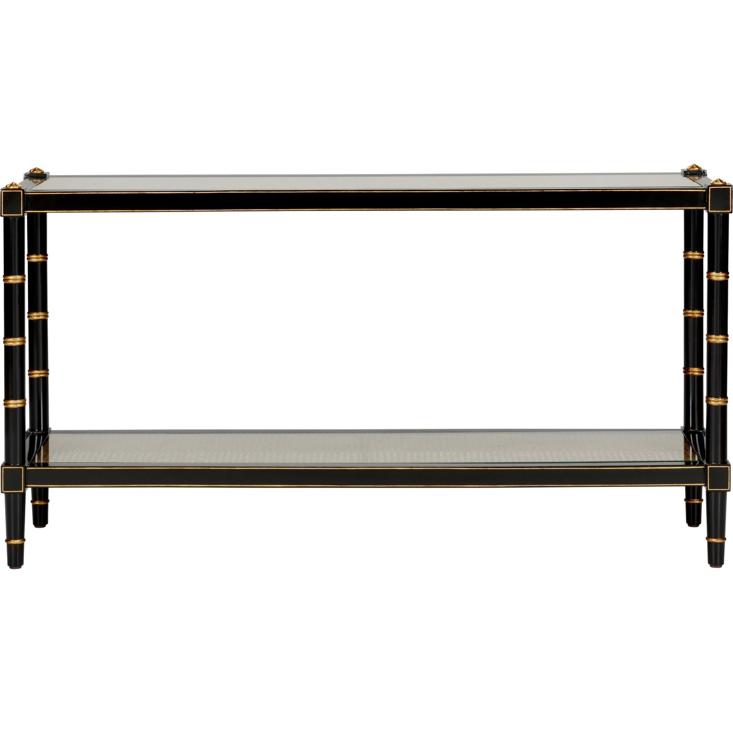 010 SI-2105760 | Additional Silo | Conner Cane Console by Chelsea House. Made from poplar caned panels, glass top in a coastal style.