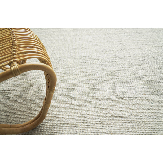 Hesse Rug by Exquisite Rugs in light silver. Made from polyester, cotton in a unique style.