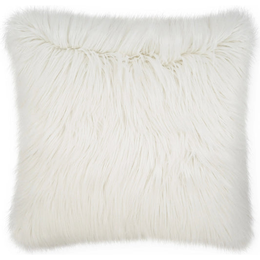 Minelli Throw Pillow by DV Kap Home in white. Made from 51% acrylic, 34% modacrylic, 15% polyester in a modern style.