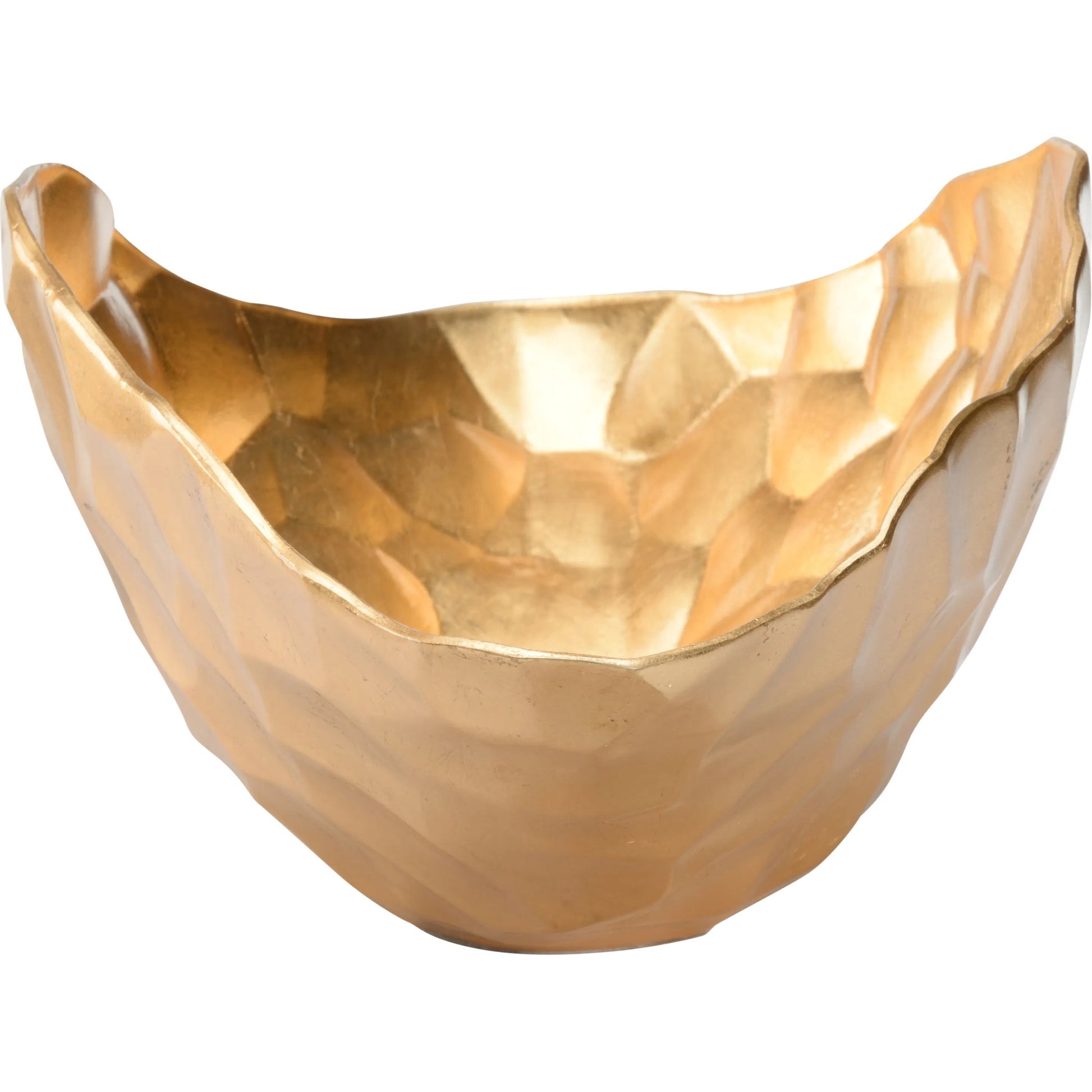 Gold Oval Geometric Bowl by Chelsea House in gold. Made from unique in a unique style.