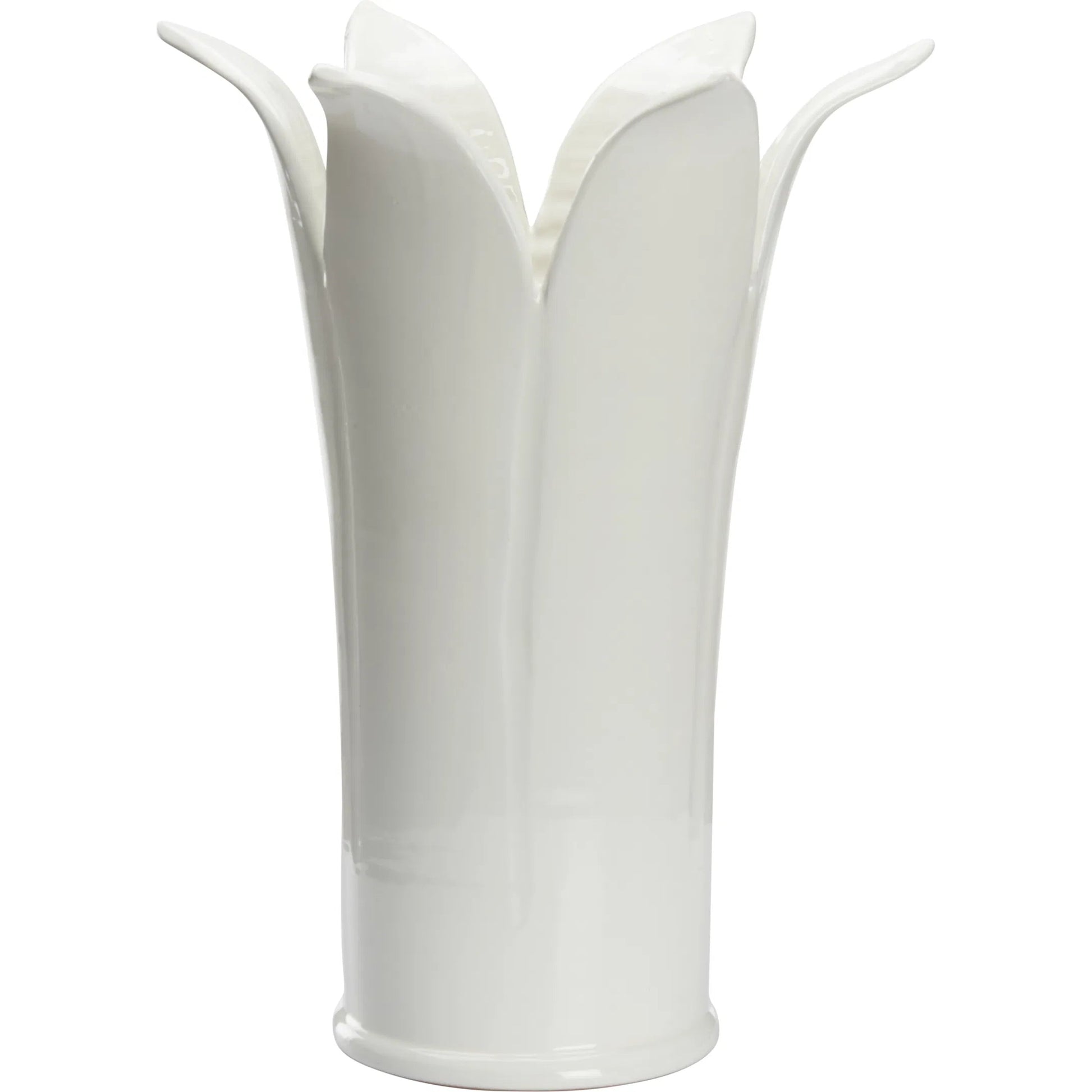 Lily Flowered Umbrella Stand by Chelsea House in cream glaze. Made from unique in a transitional style.