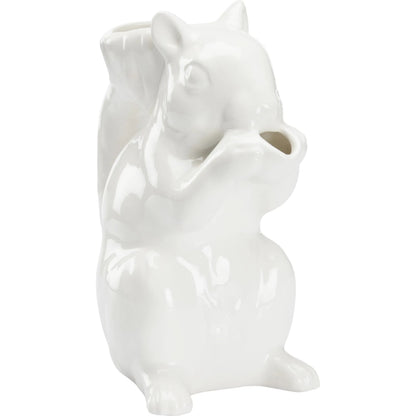 Squirrel Pitcher by Chelsea House in white glaze. Made from unique in a cottage & farmhouse style.