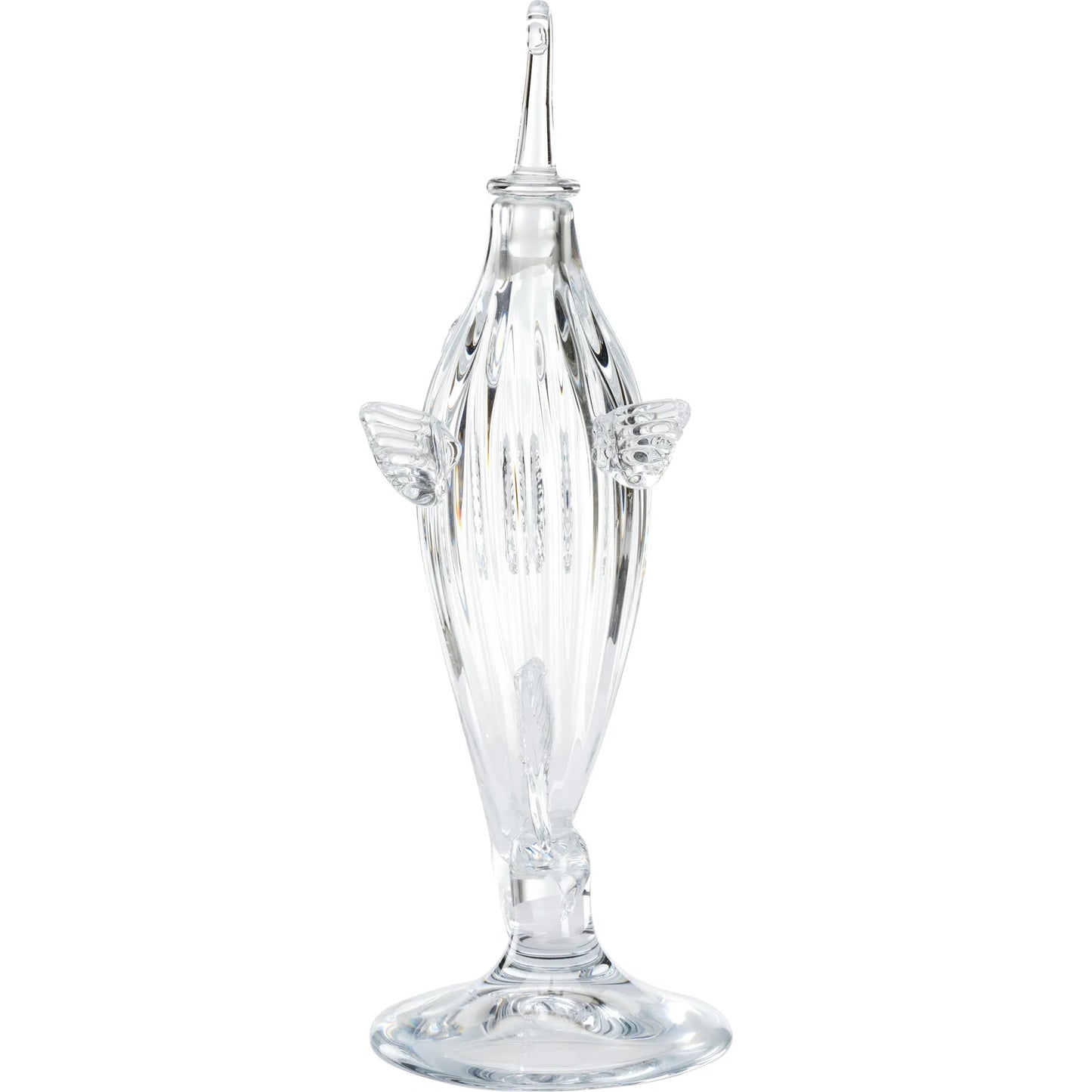 003 SI-2105831 | Additional Silo | Hand Blown Fish Decanter by Chelsea House in clear. Made from unique in a coastal style.