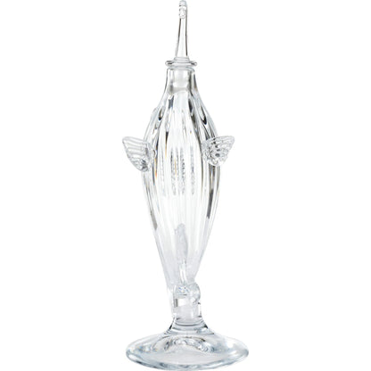 Hand Blown Fish Decanter by Chelsea House in clear. Made from unique in a coastal style.