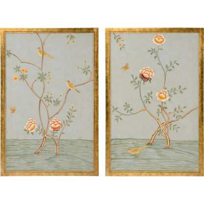 Chinese Panels (Set of 2) by Chelsea House. Made from fretwork with gold finish in a eclectic & global style.