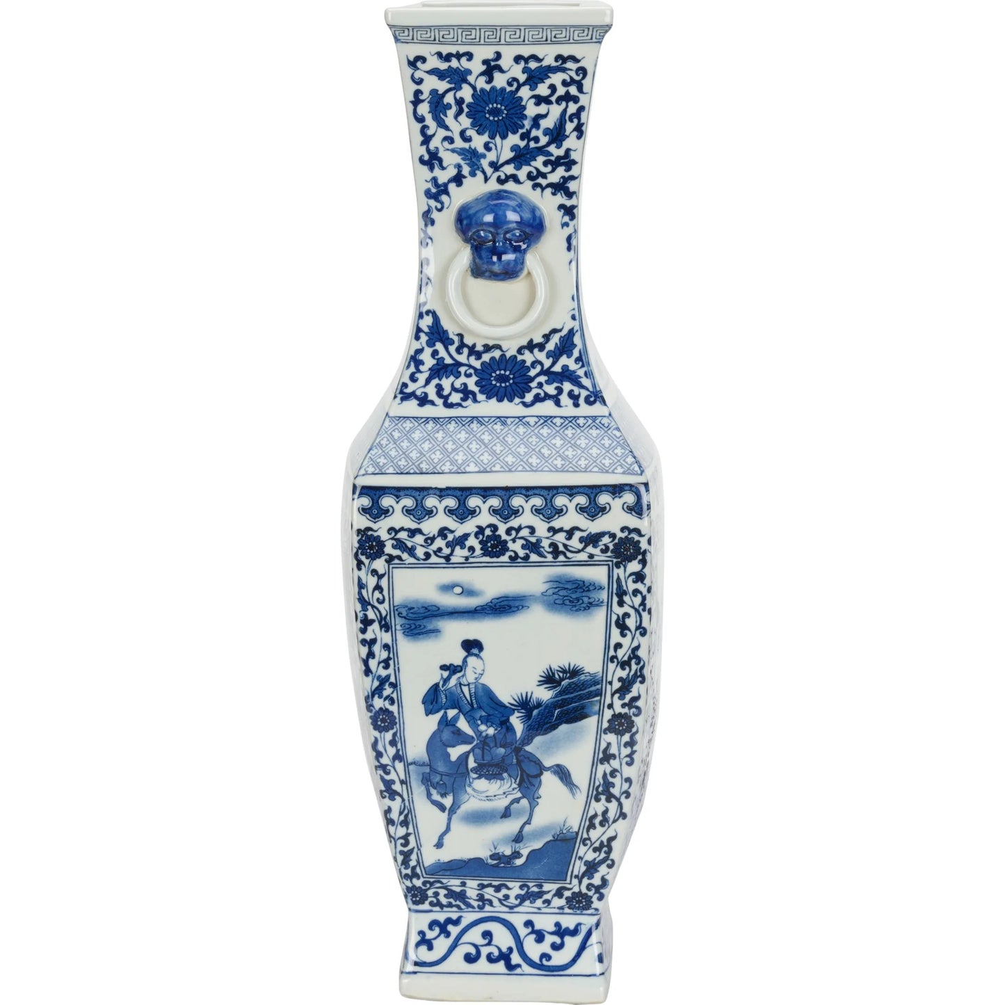006 SI-2105910 | Additional Silo | Meiling Dragon Vase by Chelsea House in blue, white glaze. Made from unique in a traditional style.
