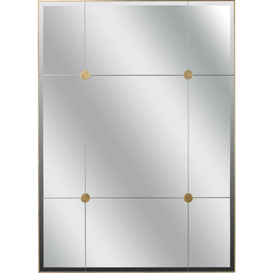 Loire Mirror by Chelsea House in antique gold leaf, beveled. Made from unique in a unique style.