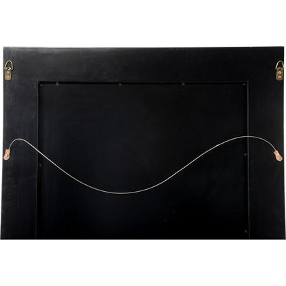 Herman Hesse Mirror by Chelsea House in gold leaf, gray, clear. Made from unique in a transitional style.