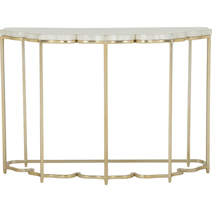 Lotus Flower Console by Chelsea House in gold, natural white. Made from unique in a modern style.