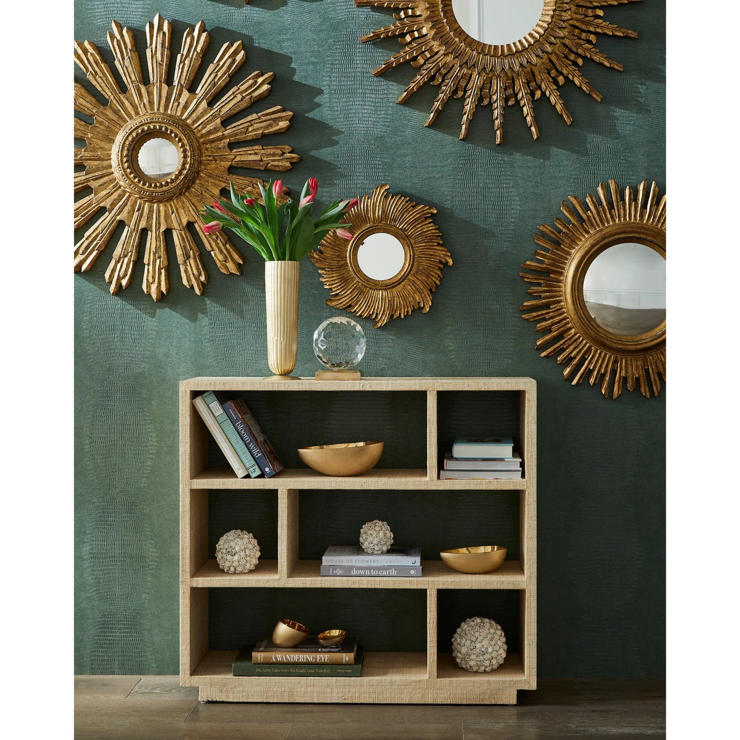 006 SI-2105989 | Lifestyle | Illuminate Mirror by Chelsea House in antique gold, convex, clear. Made from unique in a traditional style.