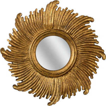 Daybreak Mirror by Chelsea House in antique gold, clear. Made from unique in a transitional style.