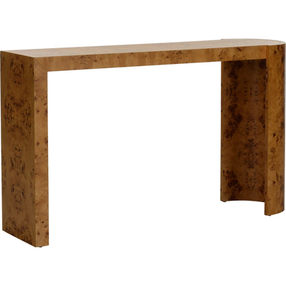 Carnegie Console by Chelsea House in burl. Made from unique in a modern style.