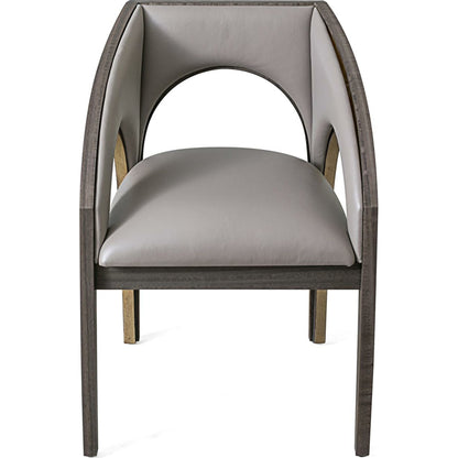 Arches Occassional Chair by Global Views in muslin. Made from wood, muslin fabric in a modern style.