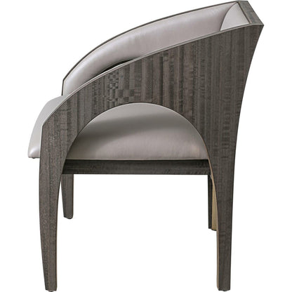 Arches Occassional Chair by Global Views in muslin. Made from wood, muslin fabric in a modern style.