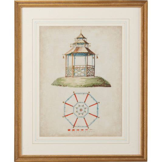 Garden Follies II by Chelsea House in giclee print. Made from unique in a traditional style.