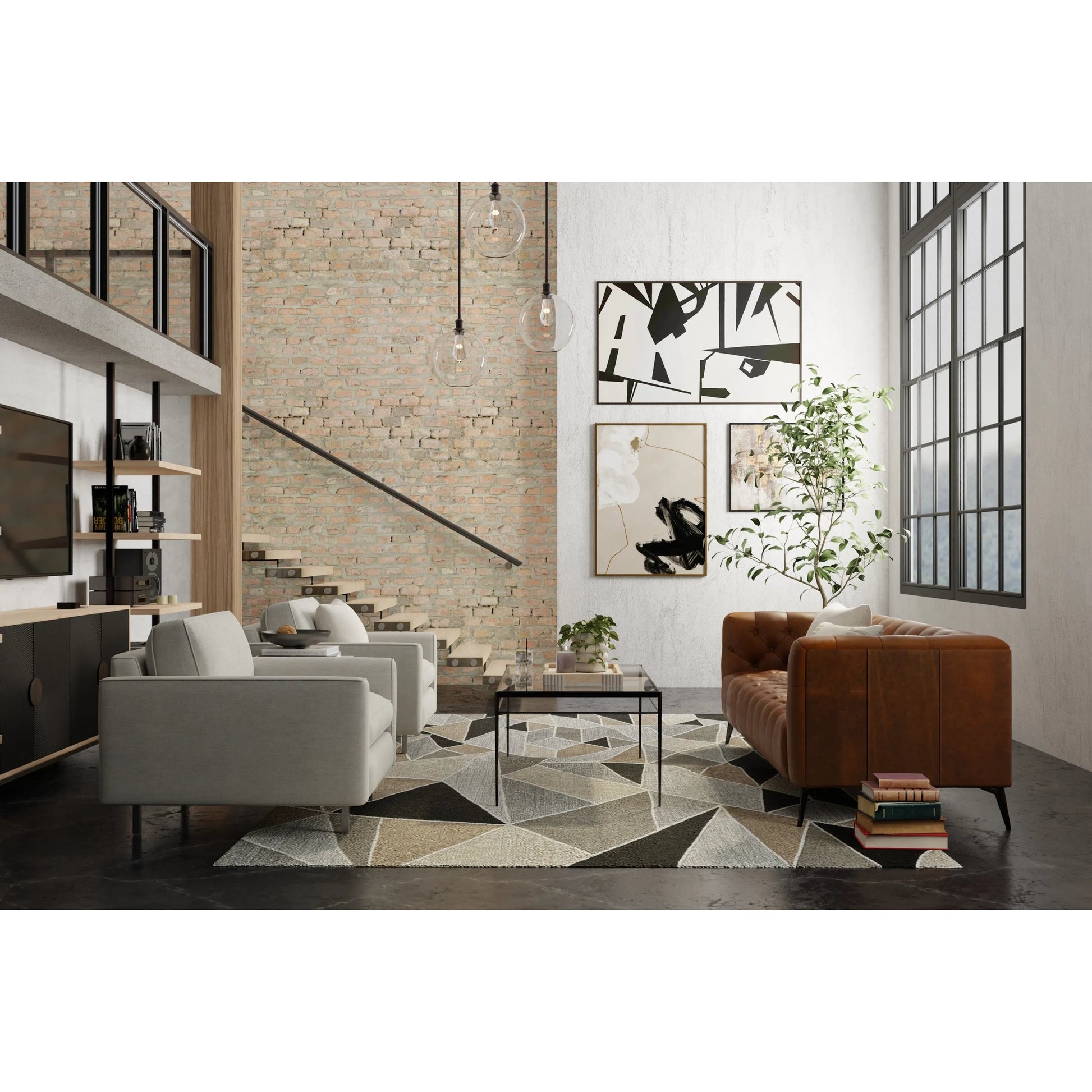 Kimball Transitional KIM8A33F Rug by Feizy in gray, black, brown. Made from wool in a unique style.
