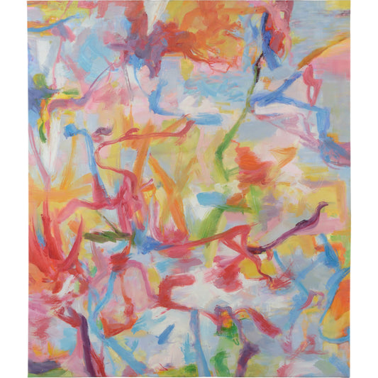 Bubblegum by Chelsea House in pink, blue, yellow. Made from oil painting on canvas in a modern style.