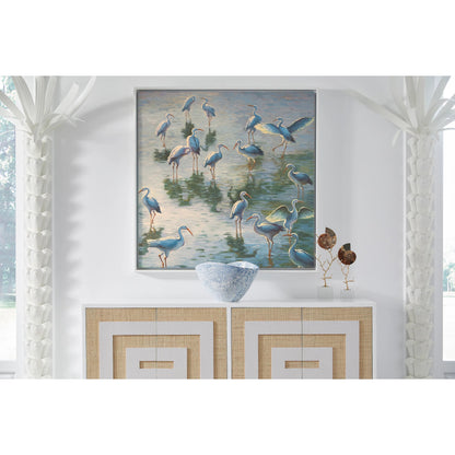 Shorebirds by Chelsea House in canvas. Made from oil on canvas in a coastal style.