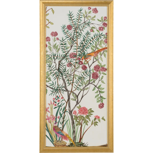 Traditional Chinoiserie III by Chelsea House in gold leaf frame. Made from unique in a eclectic & global style.
