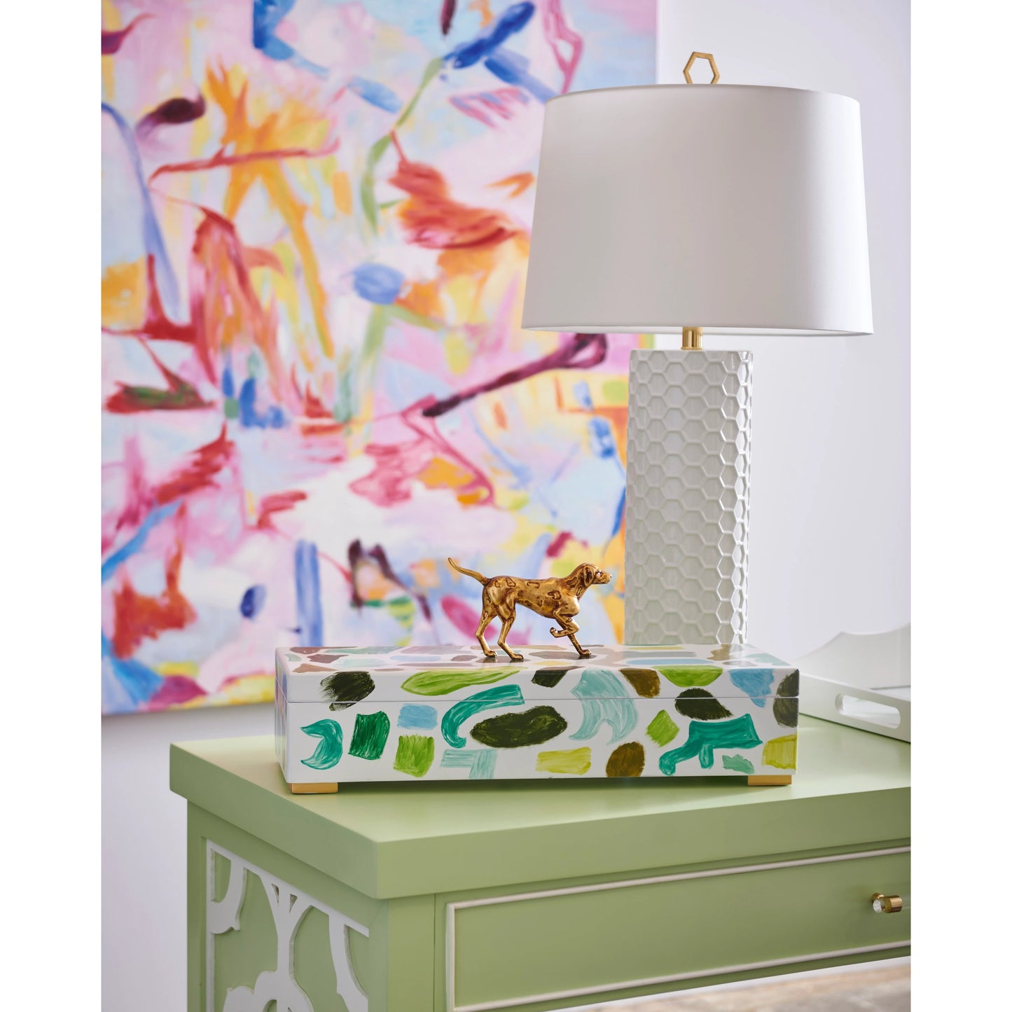 003 SI-2106026 | Lifestyle | Petite Bubblegum by Chelsea House in oil paint. Made from canvas in a modern style.