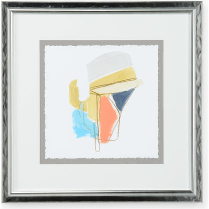 Allegro III by Chelsea House in silver leaf. Made from unique in a modern style.