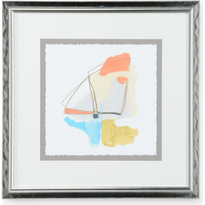 Allegro VI by Chelsea House in silver leaf. Made from unique in a modern style.