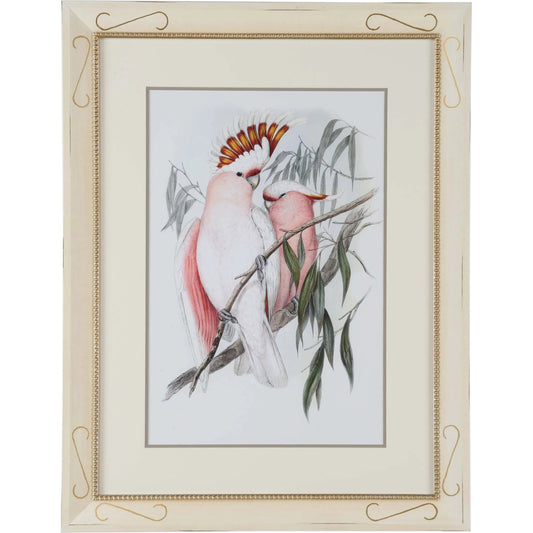Pastel Parrots I by Chelsea House in coral and giclee print. Made from unique in a unique style.