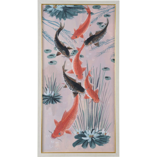 Traditional Koi Pond I by Chelsea House in blue and giclee print. Made from unique in a unique style.