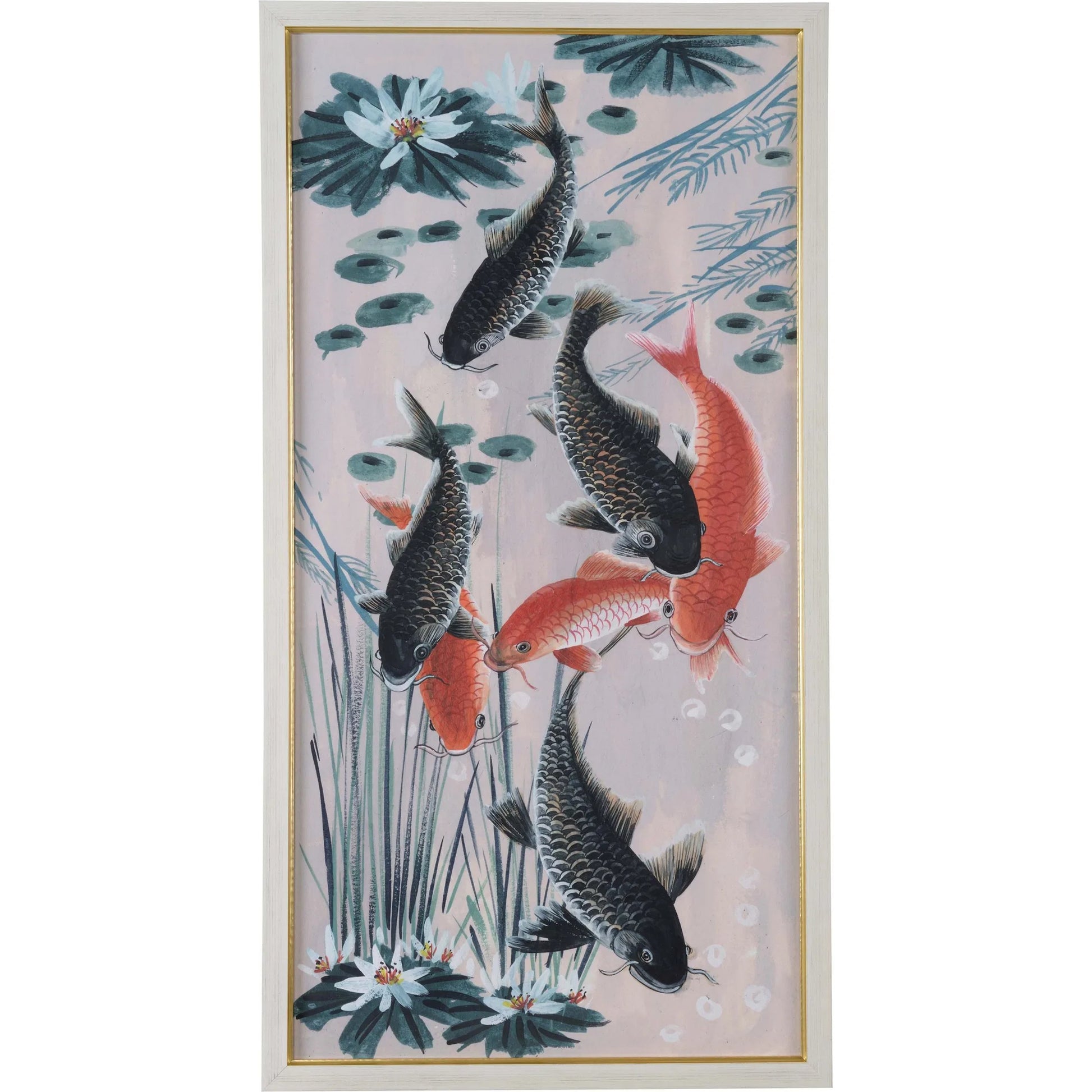 Traditional Koi Pond II by Chelsea House in blue and giclee print. Made from unique in a traditional style.