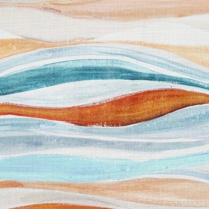 Lodi Pillow by DV Kap Home in turquoise/teal. Made from 100% cotton in a coastal style.