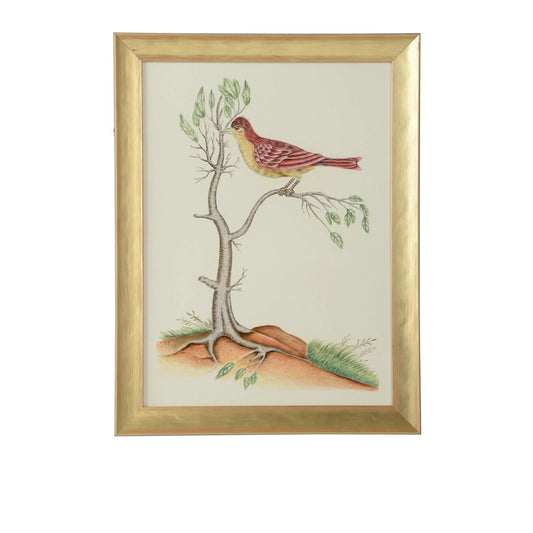 Watercolor Birds D by Chelsea House in white, cream and champagne. Made from unique in a unique style.