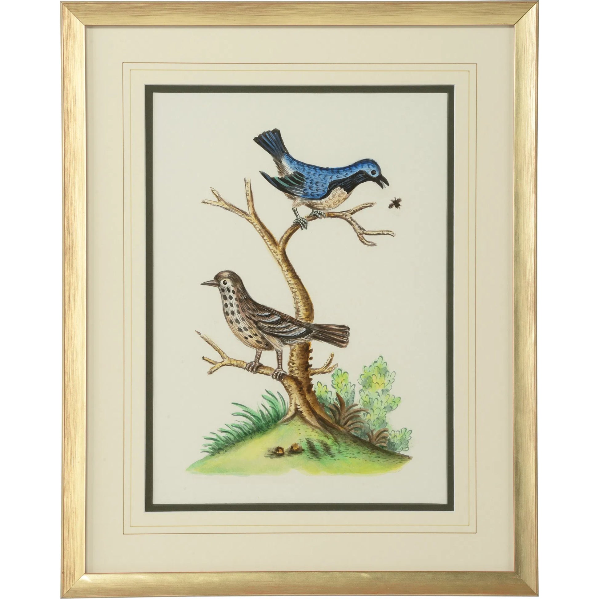 Cain Birds E by Chelsea House in white, cream and champagne. Made from unique in a traditional style.