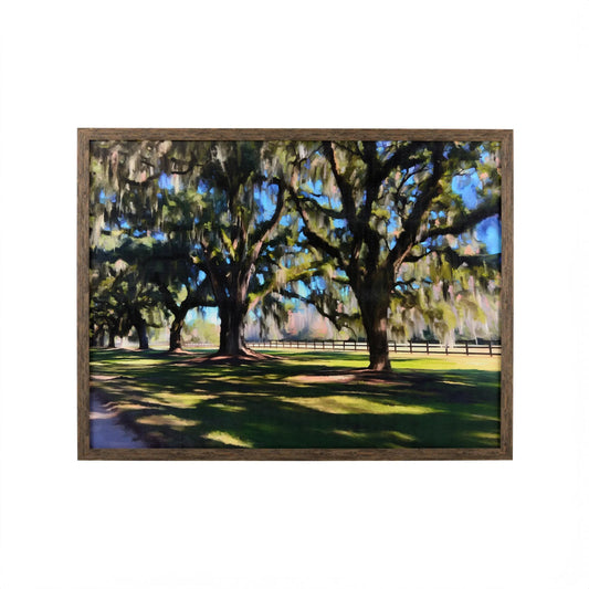 Old Oaks Canvas by Chelsea House in green, blue. Made from unique in a unique style.