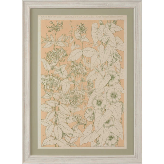 Leaves from Nature No.9 by Chelsea House in whitewashed, sage, clear. Made from unique in a unique style.