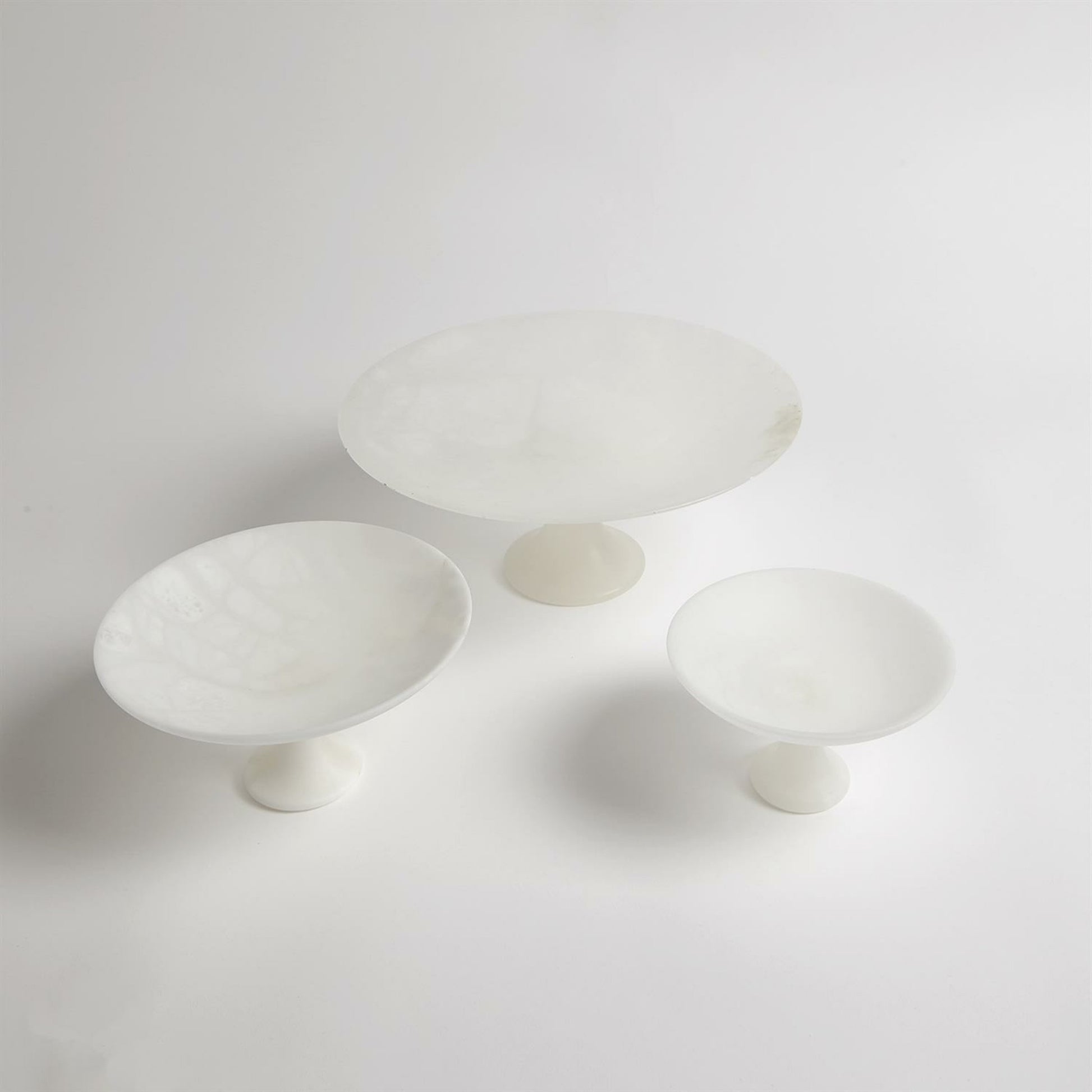 Alabaster Compote by Global Views. Made from alabaster in a modern style.