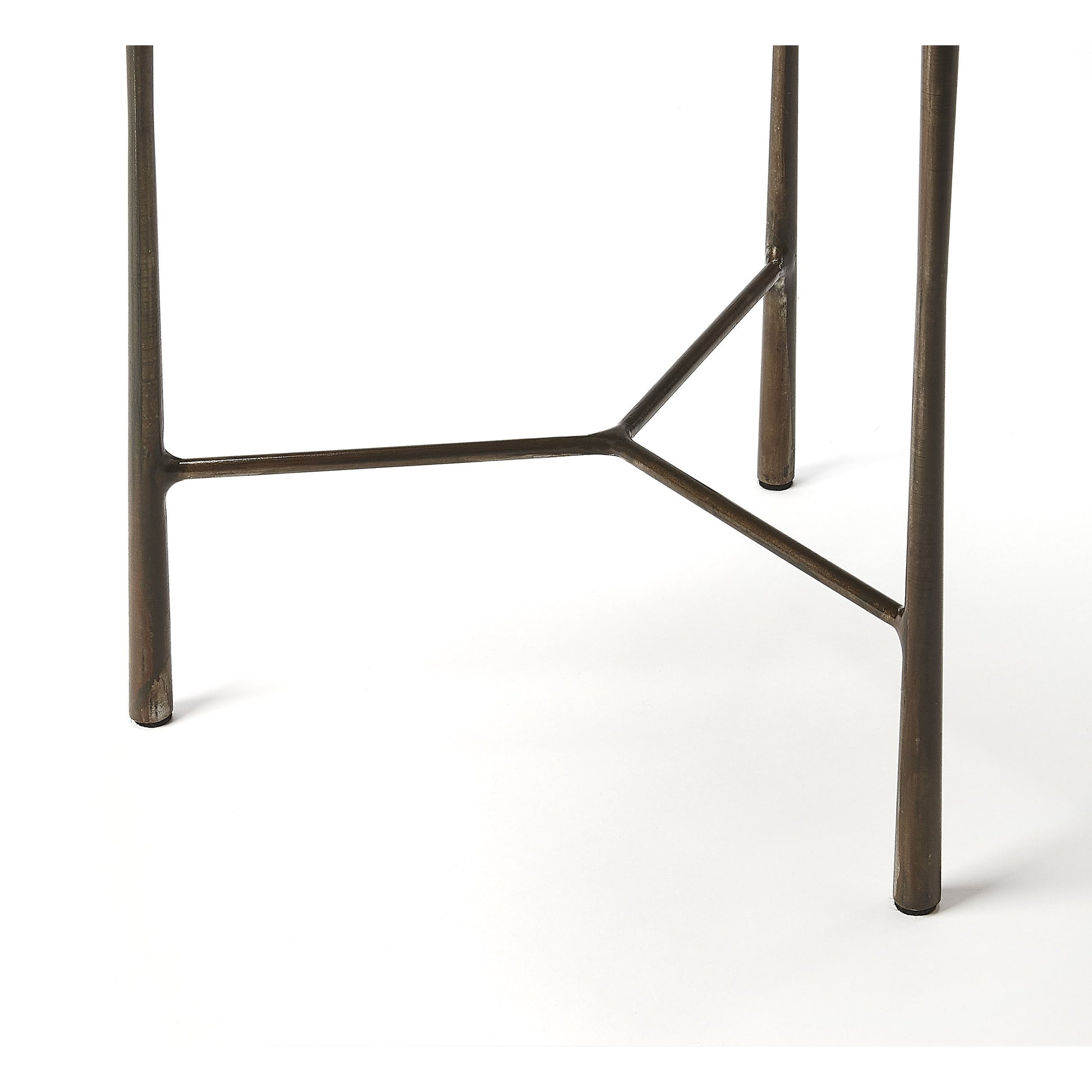 Brisbane Live Edge Accent Table by Butler Specialty Company in multi-color and industrial chic. Made from acacia wood solids, iron in a cottage & farmhouse style.