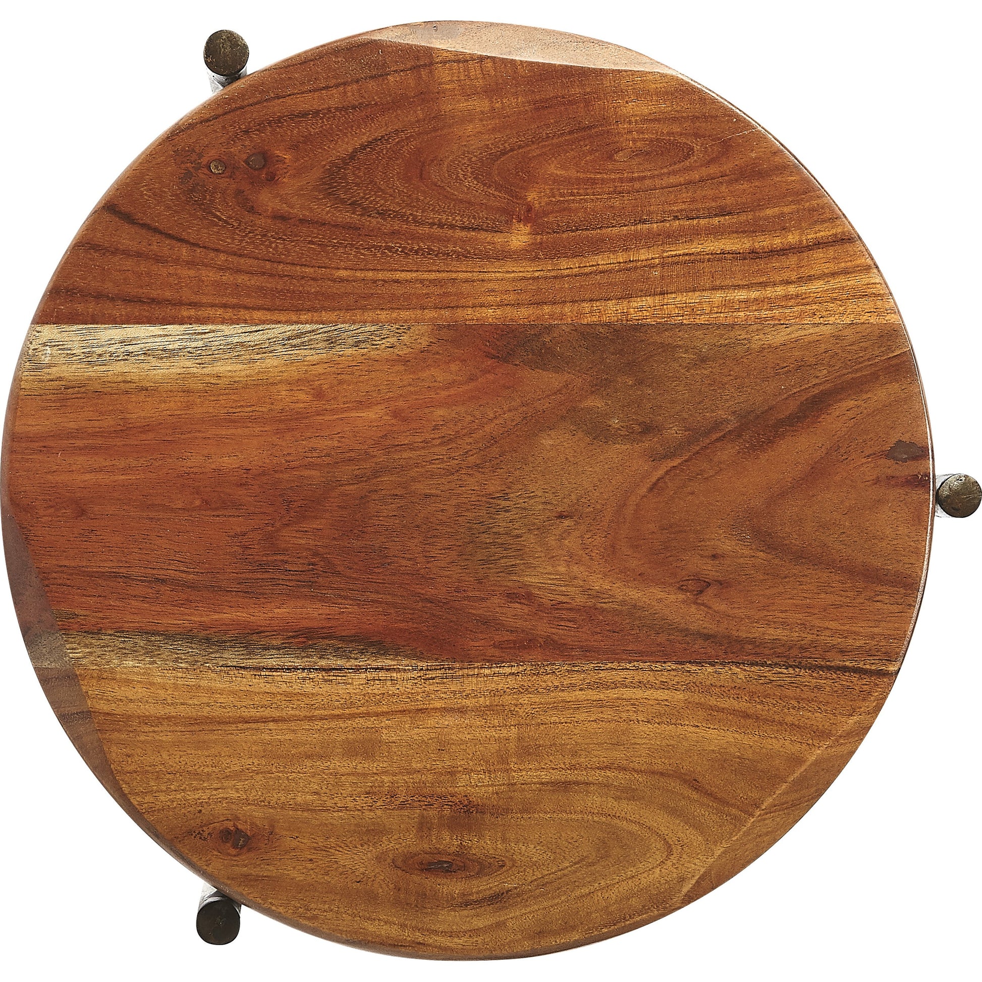 Brisbane Live Edge Accent Table by Butler Specialty Company in multi-color and industrial chic. Made from acacia wood solids, iron in a cottage & farmhouse style.