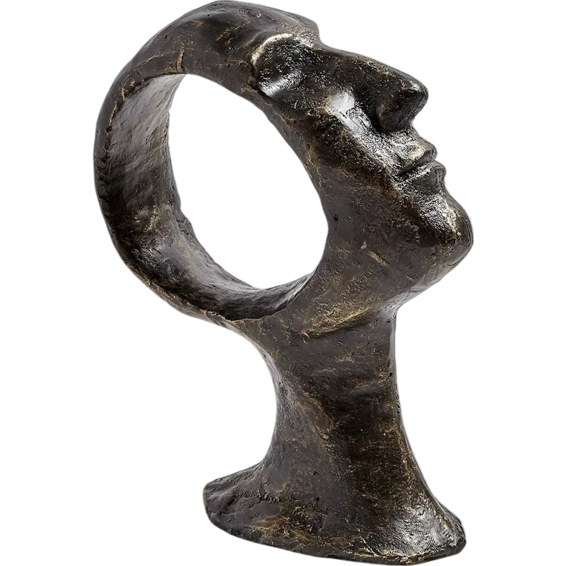 Hollow Head Man by Global Views in bronze. Made from iron in a eclectic & global style.