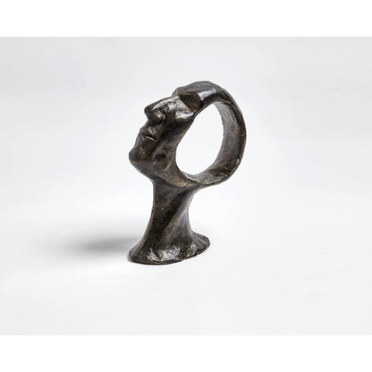 Hollow Head Man by Global Views in bronze. Made from iron in a eclectic & global style.