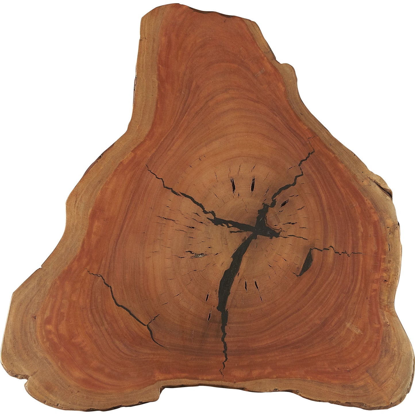 002 S-242560 | Closeup | Ipswich Live Edge Accent Table by Butler Specialty Company in multi-color and butler loft. Made from acacia wood solids, iron in a cottage & farmhouse style.