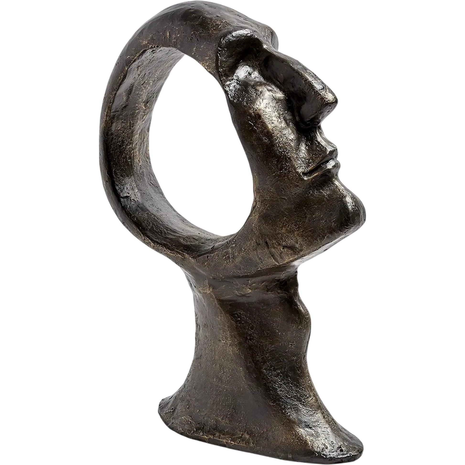 Hollow Head Man by Global Views in bronze. Made from iron in a eclectic & global style.