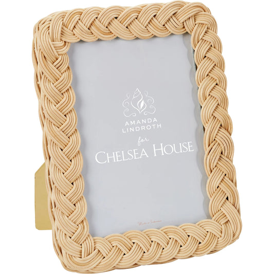 Braided Frame by Chelsea House in tan. Made from unique in a unique style.