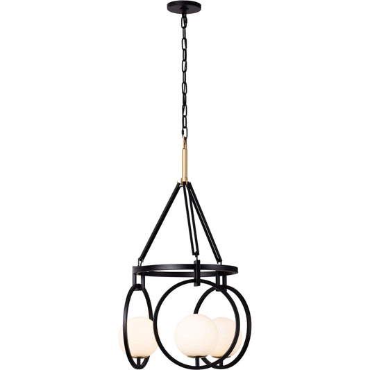 Stopwatch Pendant by Varaluz in matte black/french gold. Made from unique in a modern style.