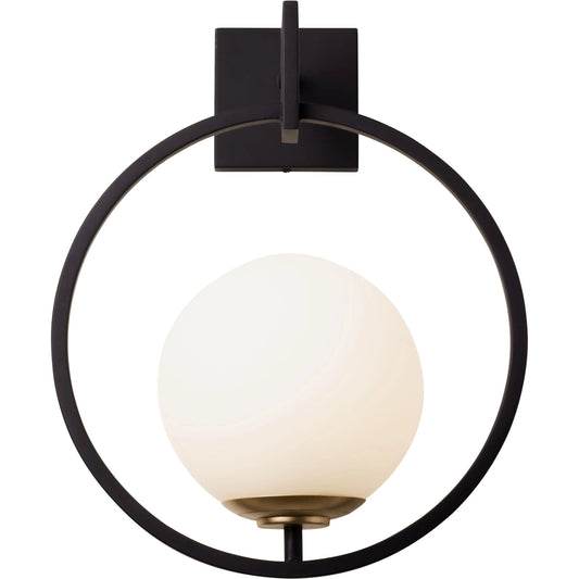 Stopwatch Sconce by Varaluz in matte black/french gold. Made from unique in a modern style.