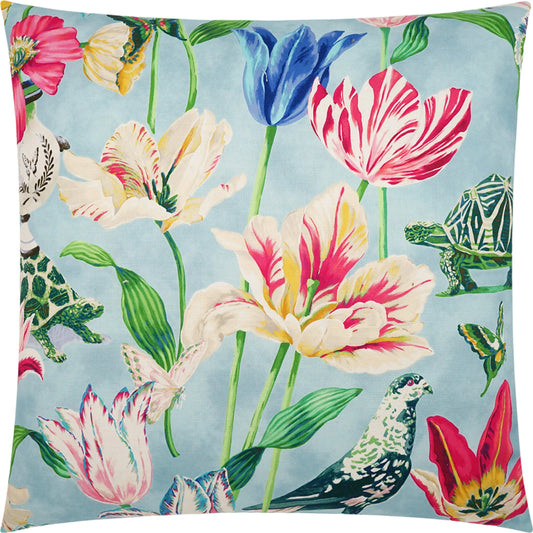 Enchanted Pillow by DV Kap Home in multi, fuchsia. Made from 100% cotton in a modern style.